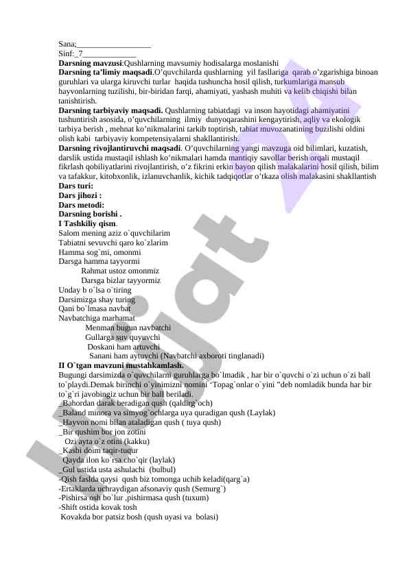 Qushlarning mavsumiy hodisalarga moslanishi