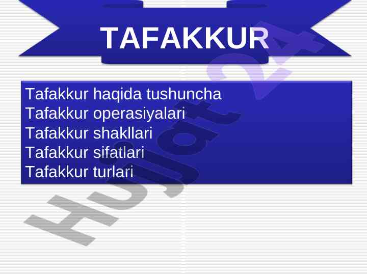 Tafakkur haqida tushuncha va ommaviy ta’riflar