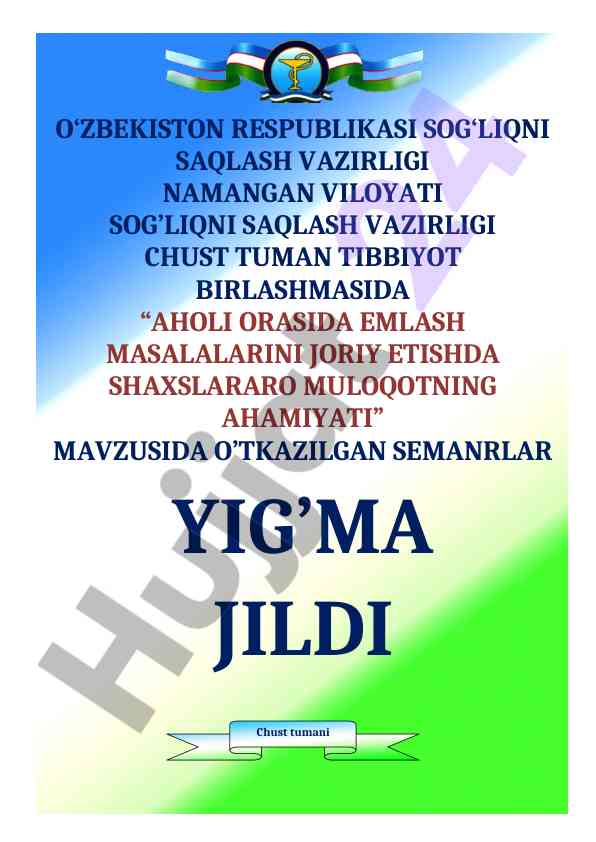 Aholi orasida emlash masalalarida muloqot