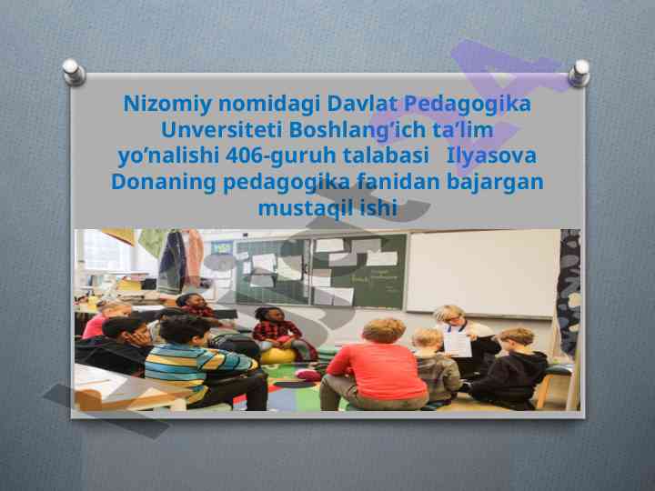 Finlandiyada boshlang'ich ta'lim tizimi