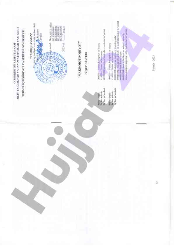 O‘zbek tilida kurs ishlari bo‘yicha to‘plam