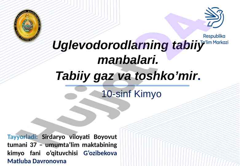 10-sinf kimyo uglevodorodlarning tabiiy manbalari
