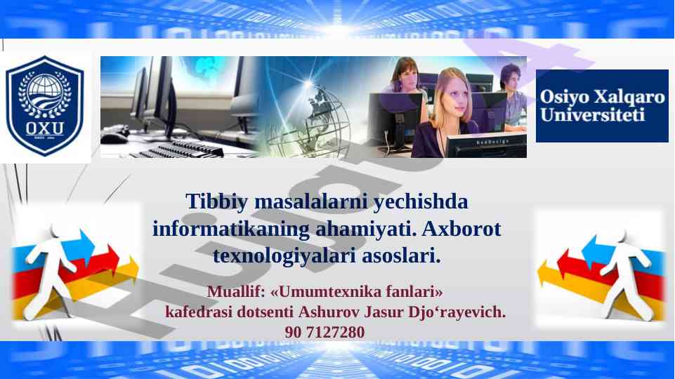 Tibbiy masalalarda informatikaning ahamiyati