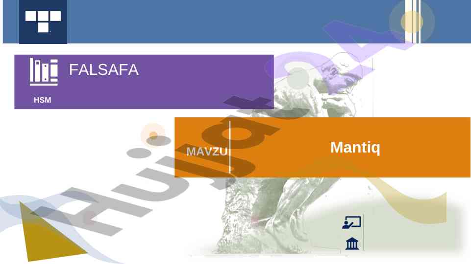 Mantiq ilmi va bilish jarayonlari tafakkuri