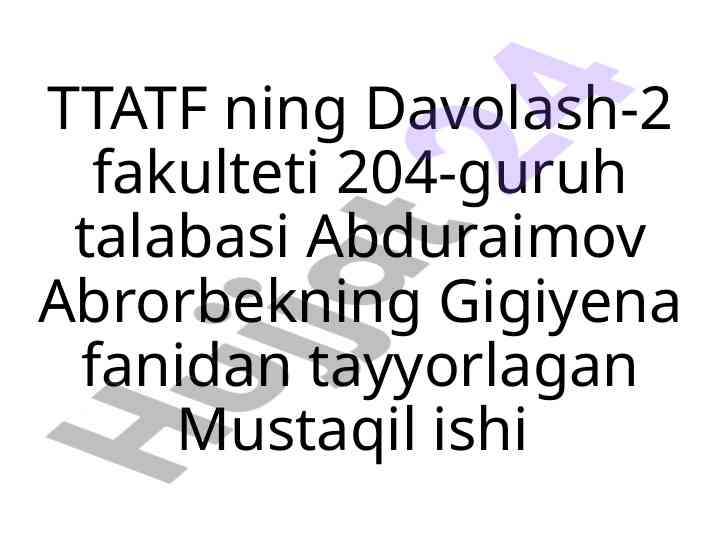 Gigiyenaning rivojlanish tarixi: qadimiy davrdan xxi asrgacha