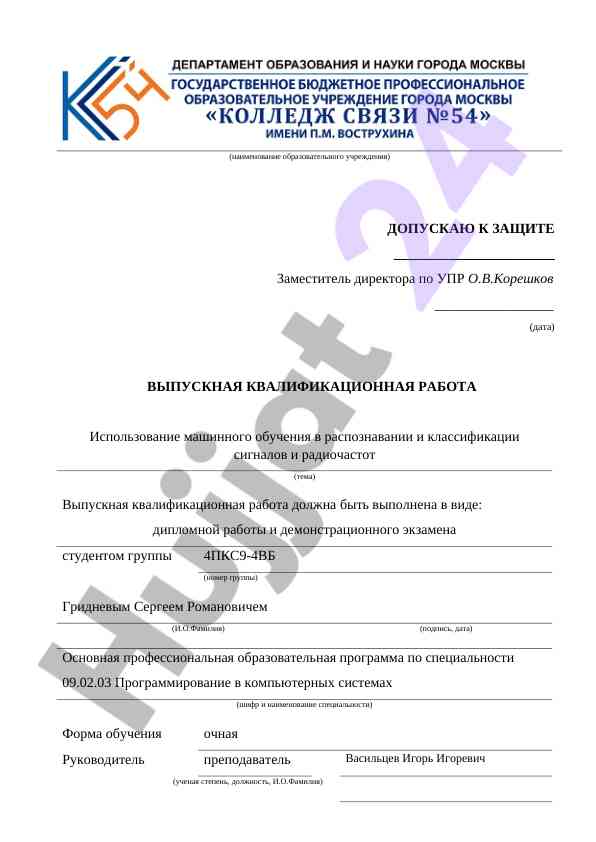 Квалификационная работа по информационным системам