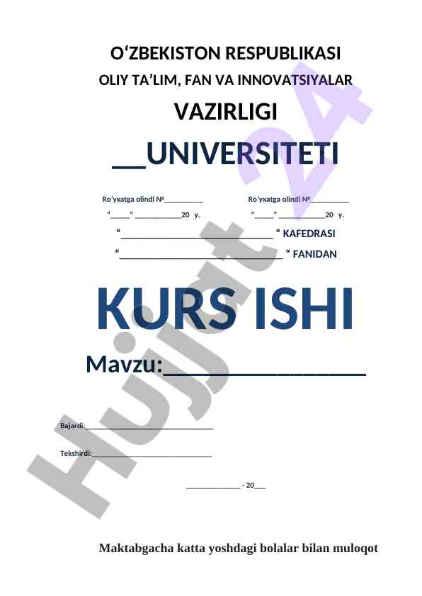 Maktabgacha Katta Yoshdagi Bolalar Bilan Muloqot