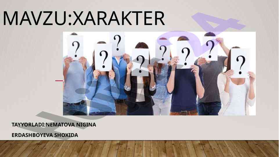 Xarakter shakllanishiga taʼsir qiluvchi omillar