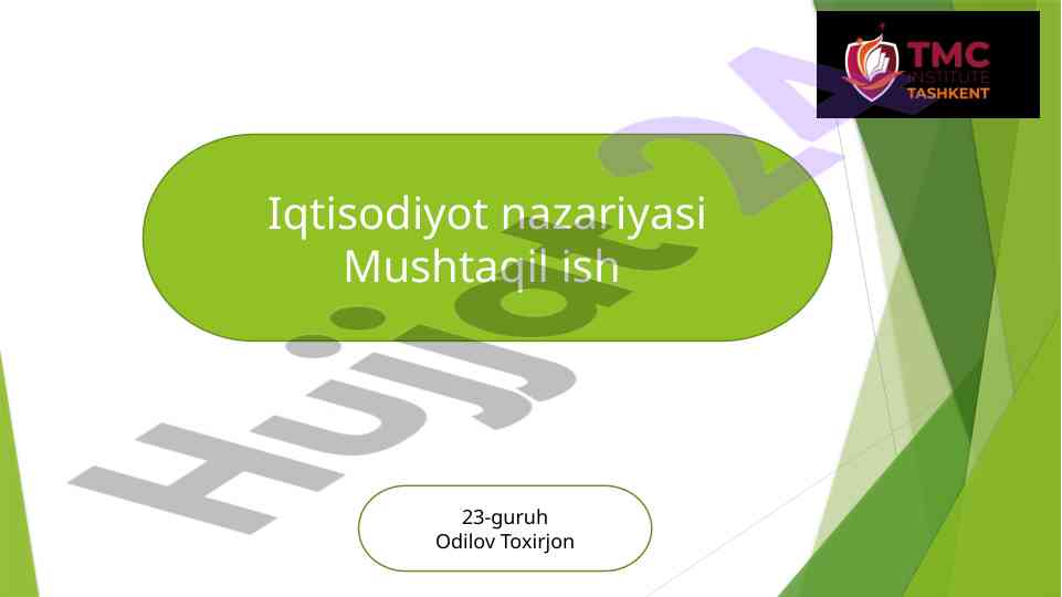 Aholi turmush darajasi va daromadlari tahlili