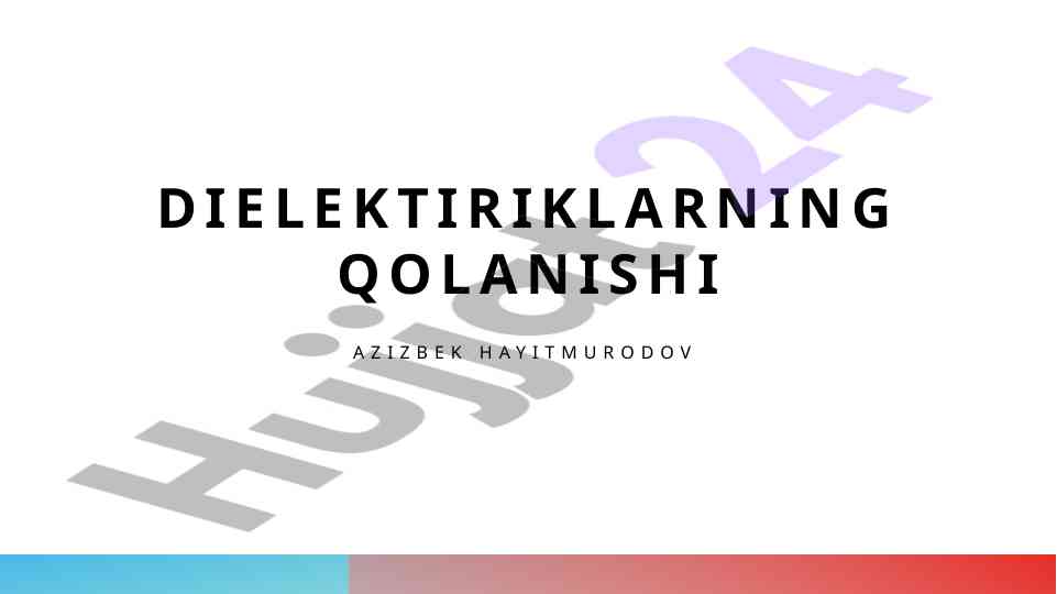Dielektrik materiallar va ularning elektronika ro'li