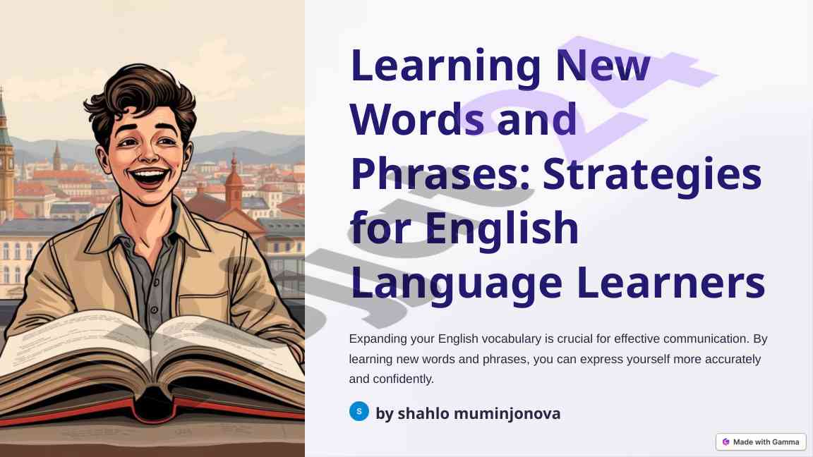 Learning new vocabulary strategies for english learners