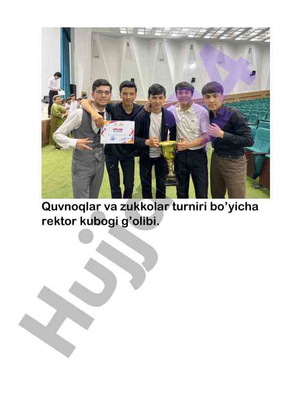 Sport turnirlari va mukofotlar taqdimoti