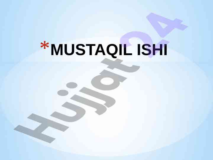 Gigiena sohasidagi asosiy qonuniy hujjatlar tahlili