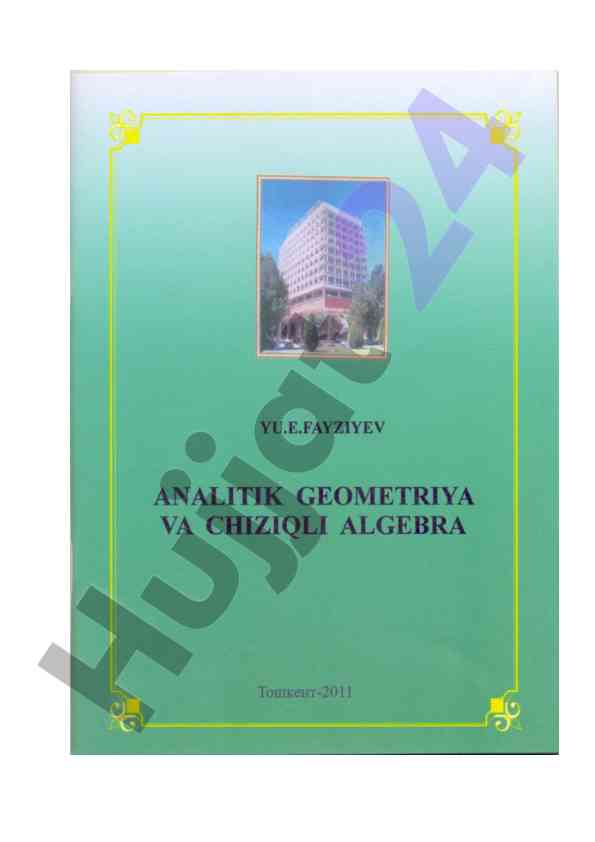 Matritsa va determinantlar uslubiy qo‘llanma