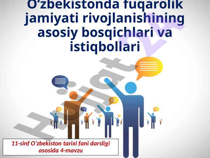 O‘zbekiston fuqarolik jamiyati rivojlanish bosqichlari