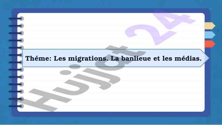 Les migrations et l'impact des banlieues