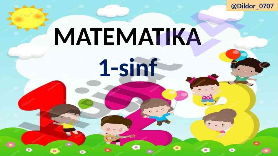 Massa va massa birliklari dars ishlanmasi