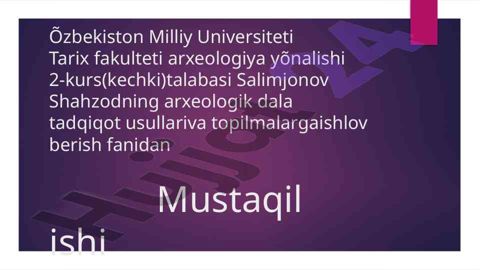 Arxeologik yodgorliklarni örganishda kosmik usullar