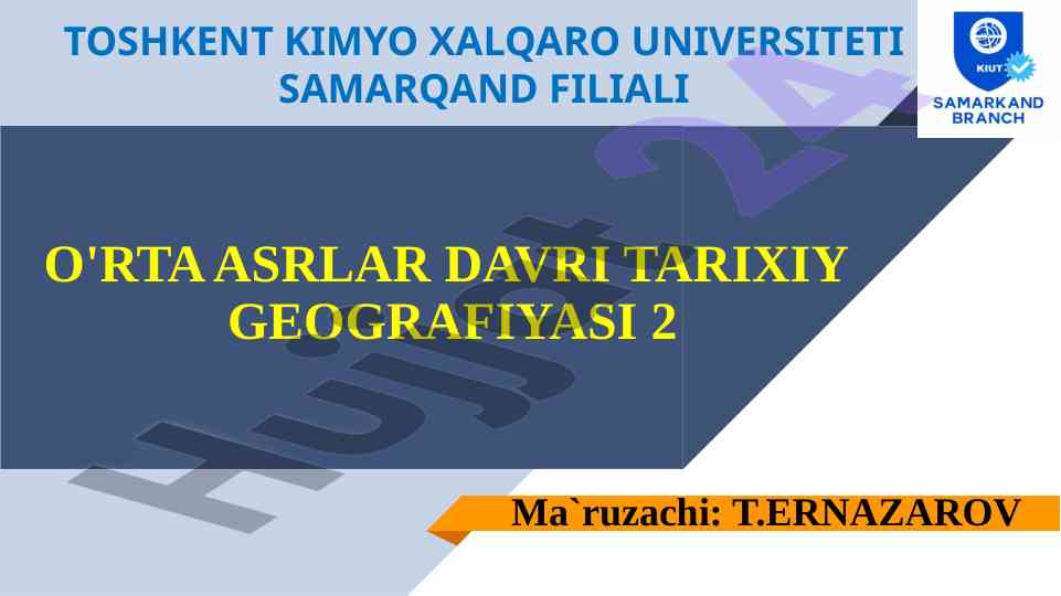 O'rta asrlar davri tarixiy geografiyasi