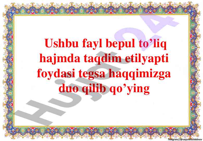 Sinf ona tili va o‘qish savodxonligi ko‘rgazmalar