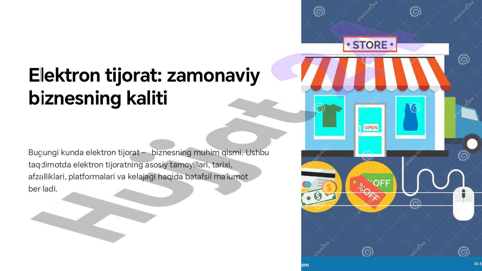 Elektron tijorat va uning asosiy tamoyillari