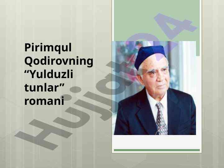 Yulduzli tunlar romanidagi tarixiy motivlar