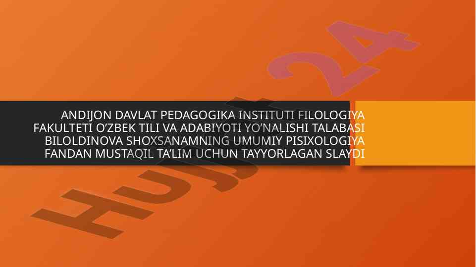 Ilk bolalik davri va psixologik nazariyalar