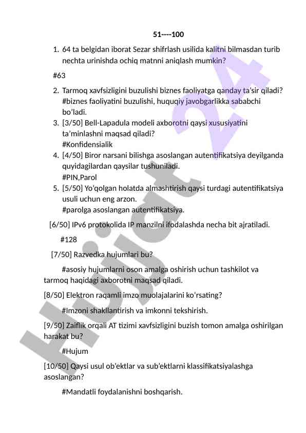 Xavfsizlik tahlili va autentifikatsiya usullari