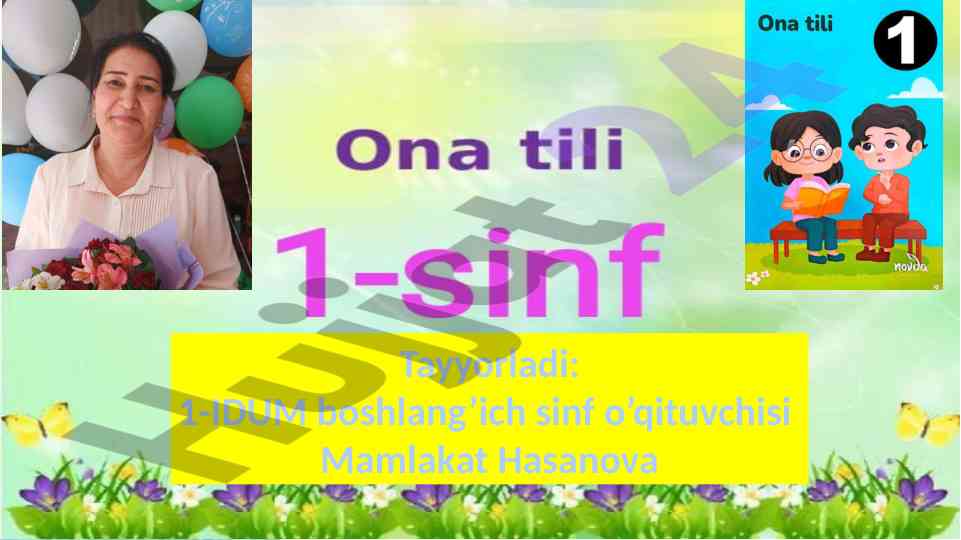 Ona tili darsida undoshlar mavzusi