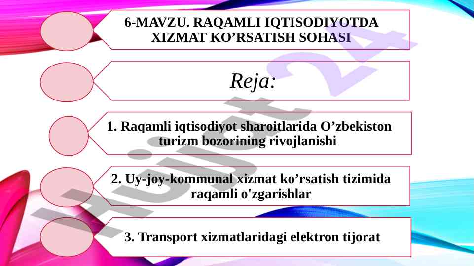 Raqamli iqtisodiyotda o‘zbekiston turizm bozori rivojlanishi
