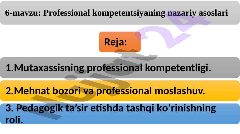 Nutqiy kompetentlik va mehnat bozori asoslari