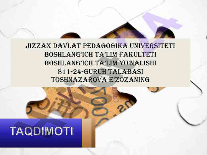 O`zbekiston va bmt: hamkorlikning asosiy yo'nalishlari