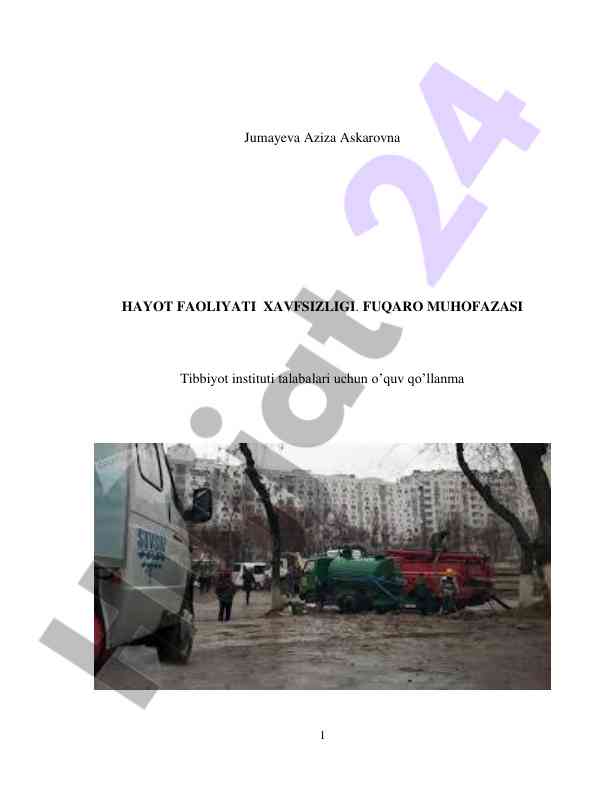 Hayot faoliyati xavfsizligi o‘quv qo‘llanma