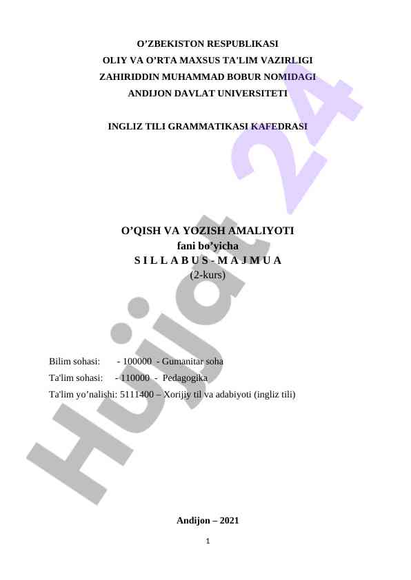 Ingliz tili grammatikasi o‘quv qo‘llanmasi
