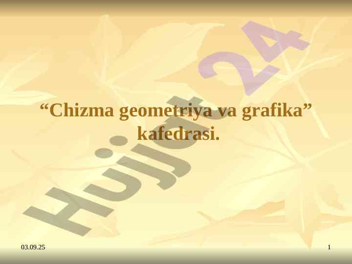 To'g'ri chiziqning geometrik tavsifi