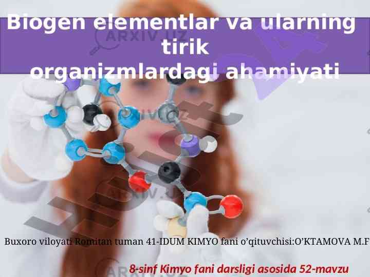 Mikrobiogen elementlar va ularning o'simliklarga ta'siri