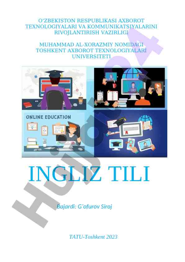 Ingliz tili terminologiyasi: ma'lumotlar bazasiga kirish