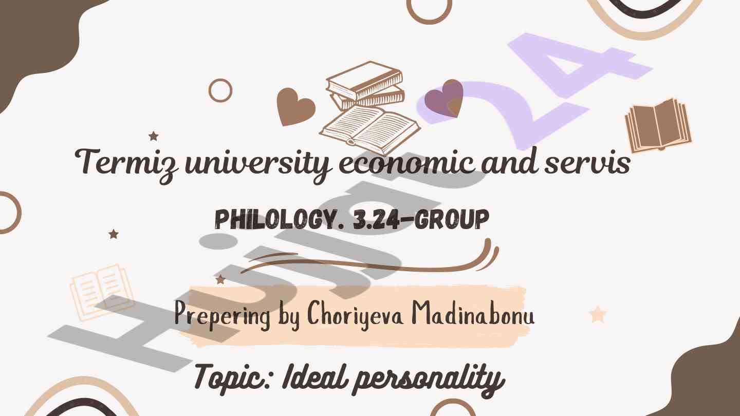 Ideal personality characteristics and impact on lives