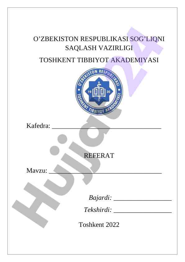 Tibbiy xizmatlar va shifokorlar turlari