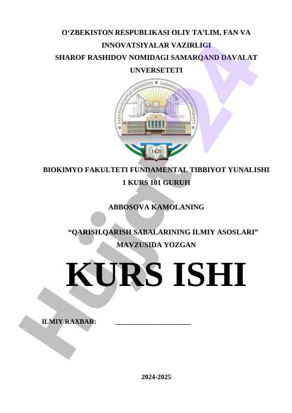 Qarish Sabalarining Ilmiy Asoslari