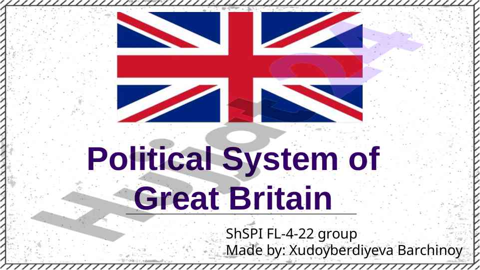 Political system of great britain overview