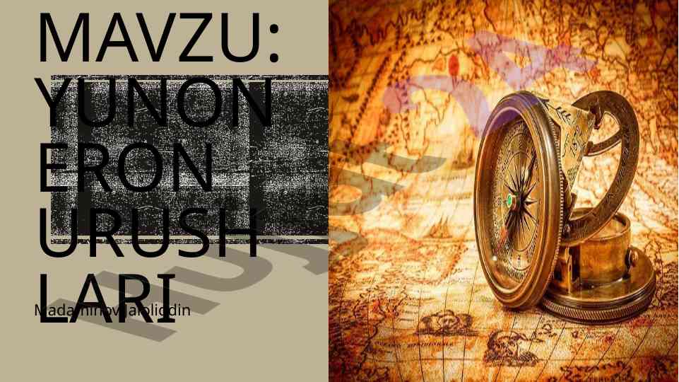 Yunon eron urushlarining sabablari va janglari