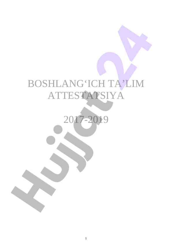 Boshliqdta'lim attestatsiya savollari 2017-2019
