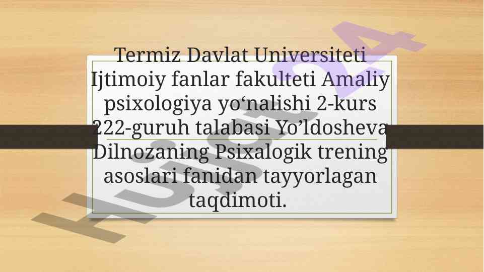 Ratsional-emotiv terapiya asoslari taqdimoti