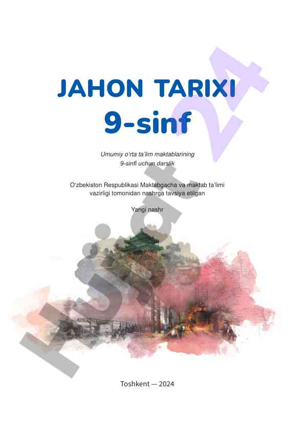 Jahon tarixi 9-sinf darsligi o‘qituvchilar uchun
