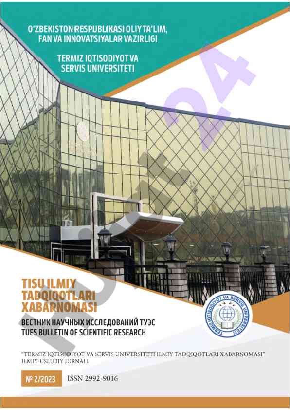 Termiz iqtisodiyot va servis universiteti tadqiqotlari