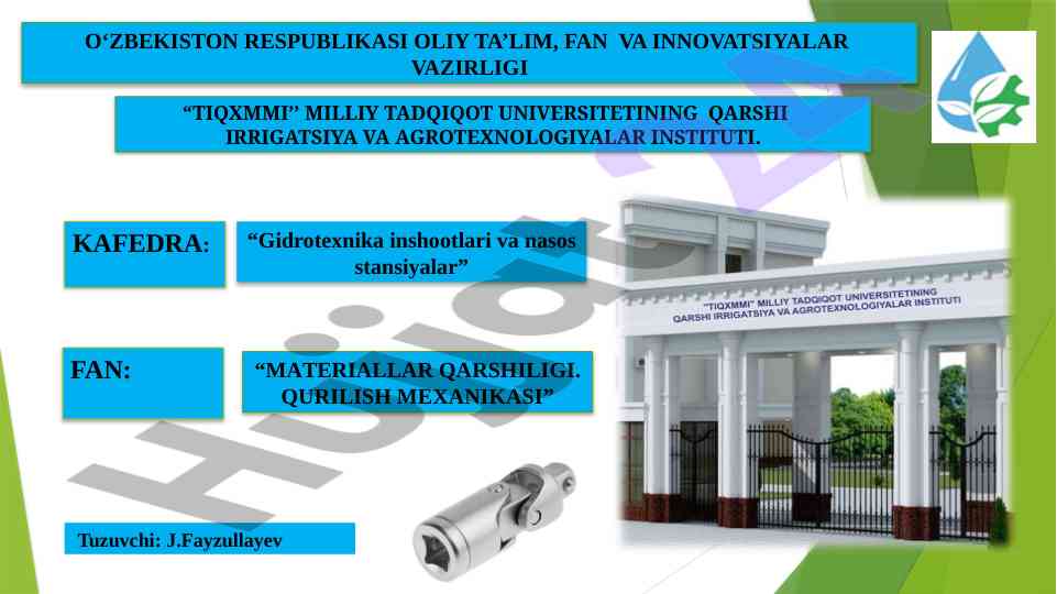 Materiallar qarshiligi qurilish mexanikasi darsligi