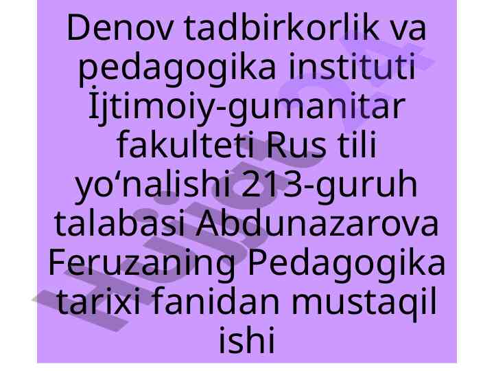 Hozirgi davrda ta’lim tizimi rivoji va pedagogika