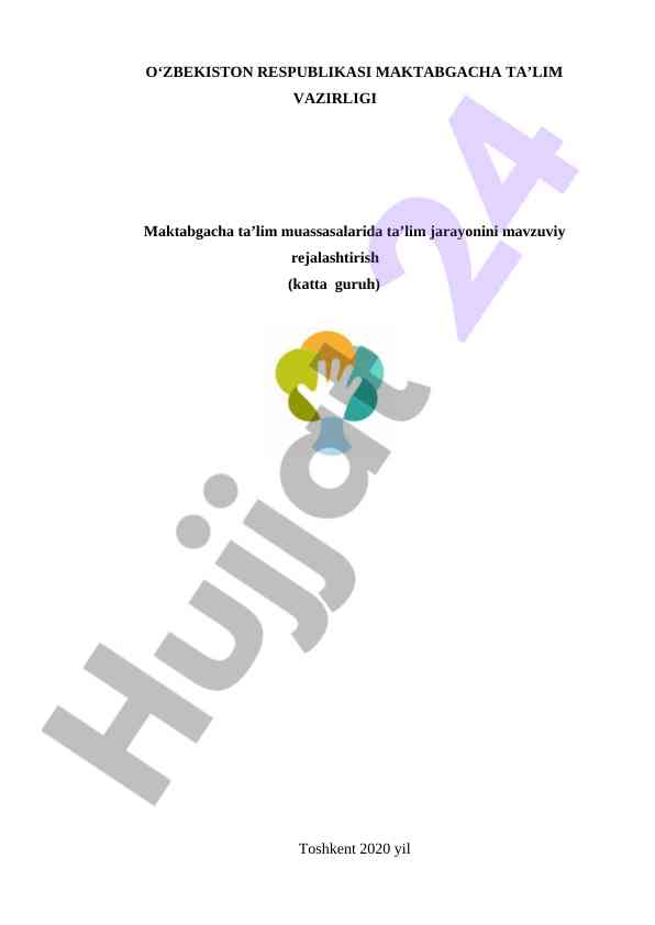 Maktabgacha ta'lim muassasalarida ta'lim jarayoni