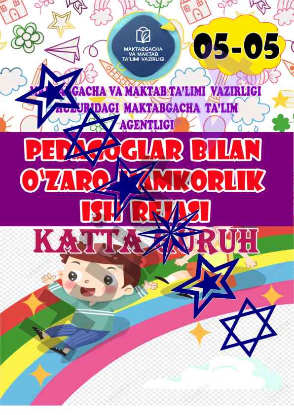 Pedagogik hamkorlik ish rejasi